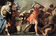 RICCI, Sebastiano Moses Defending the Daughters of Jethro Spain oil painting reproduction